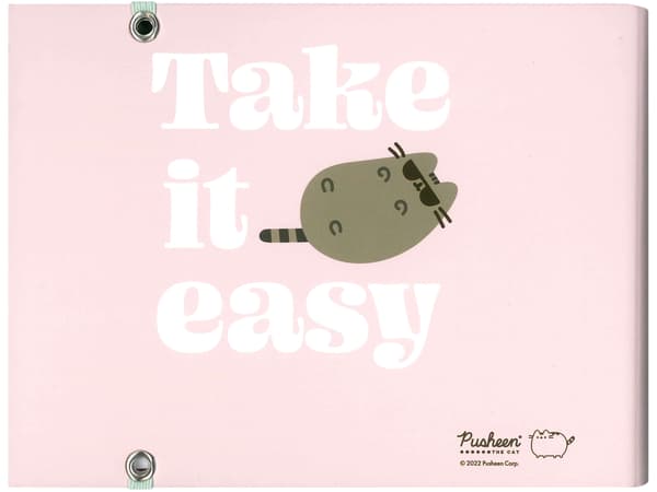 Pusheen Katten Spiralnotesbog med Viskelæder B6 64 linjerede sider