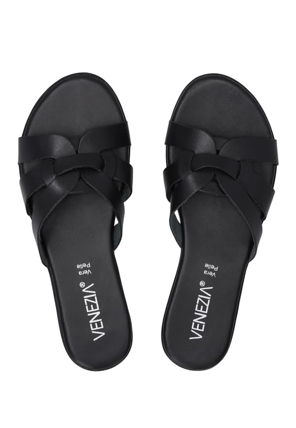 Klassiske sorte dameflip-flops Klassiske sorte dameflip-flops 36