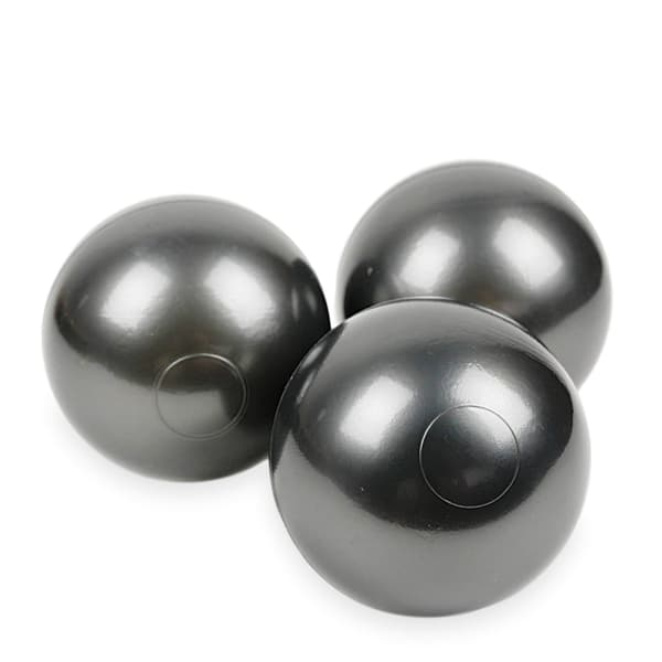 Leksaksbollar ø7cm 500st metalliska grafit