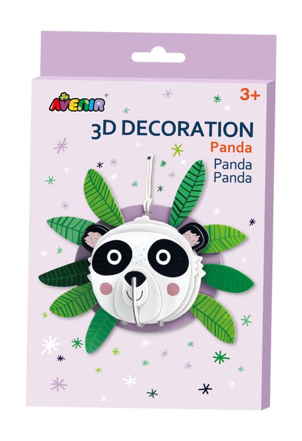 Gør-det-selv 3D Panda-dekoration