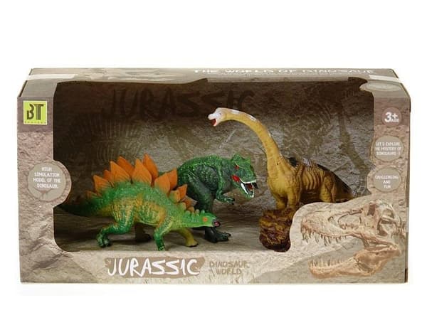 Sæt med 3 dinosaurer
