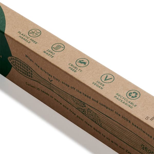 Georganics MEDIUM ympäristöystävällinen pyökkihammasharja