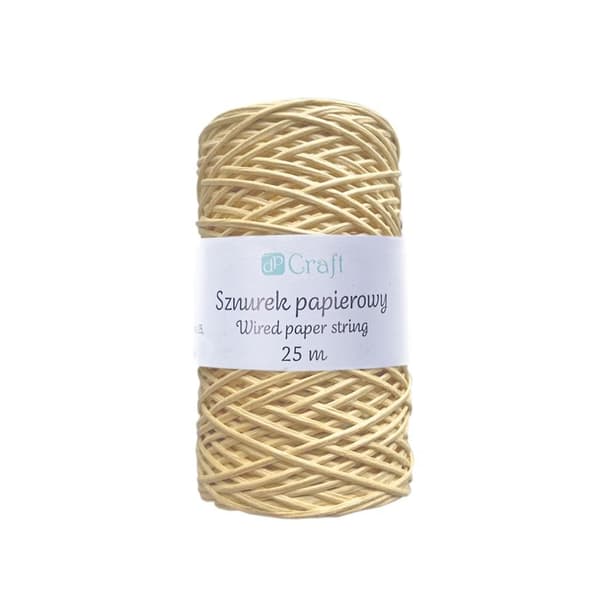 Papirsnor med wire 25m kraftpapir