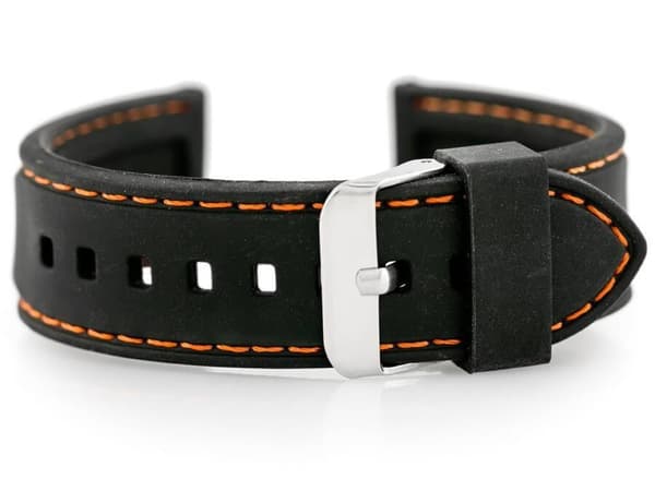 Gummirem til U20 - sort/orange 28mm