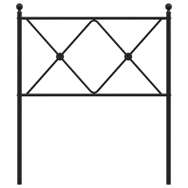 vidaXL metalsengegavl sort 80 cm