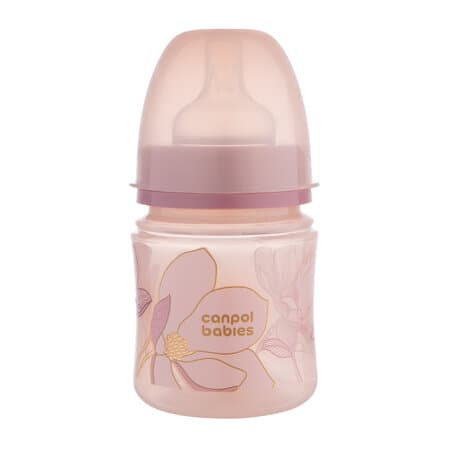CANPOL 35/239 EasyStart antikolikflaska 120ml GULD rosa