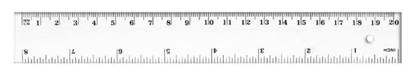 Viivain 20 cm BL002-B