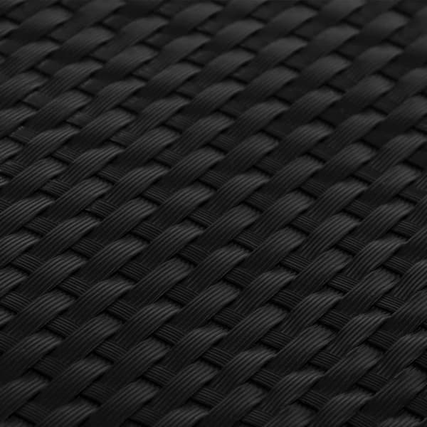vidaXL balkonskærm, sort, 500x90 cm, polyrattan