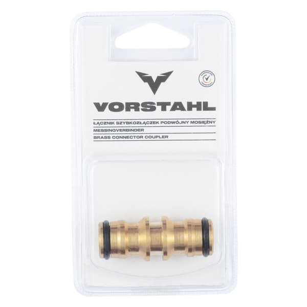 Vorstahl dobbelt messing lynkobling