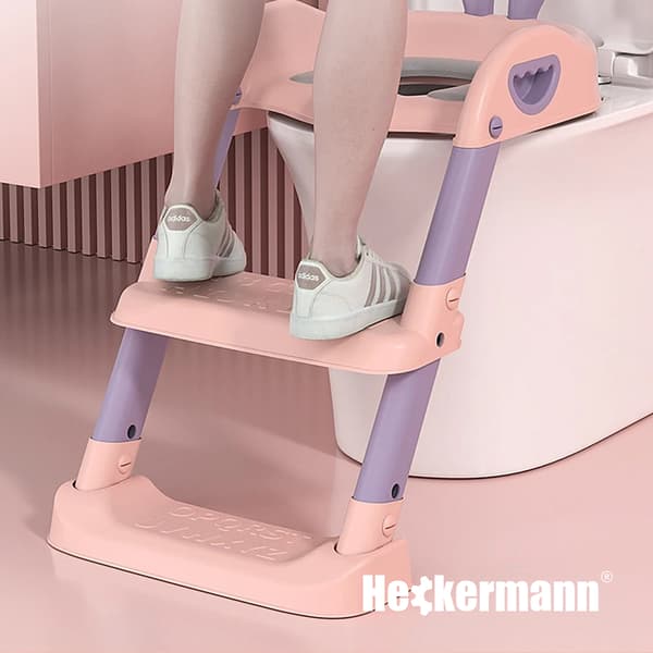 Heckermann Rosa Toalettsitsöverdrag