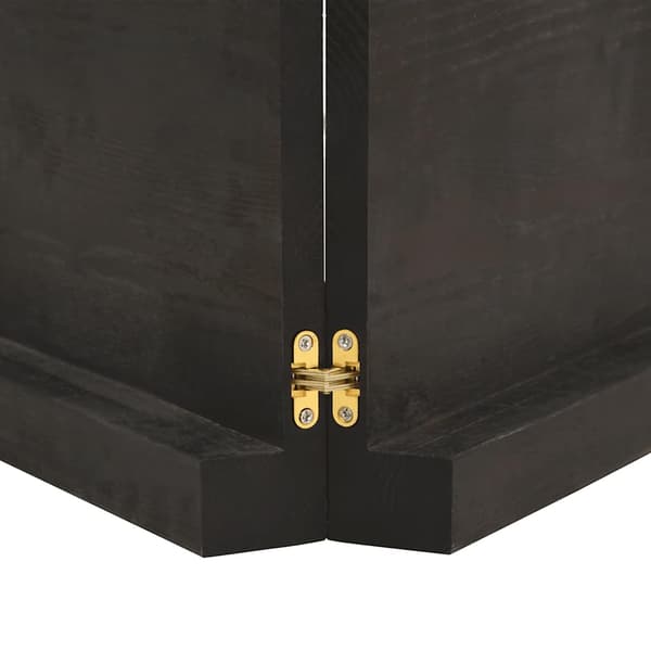 vidaXL hylde mørkebrun 160x60x(2-6) cm egetræsfinish