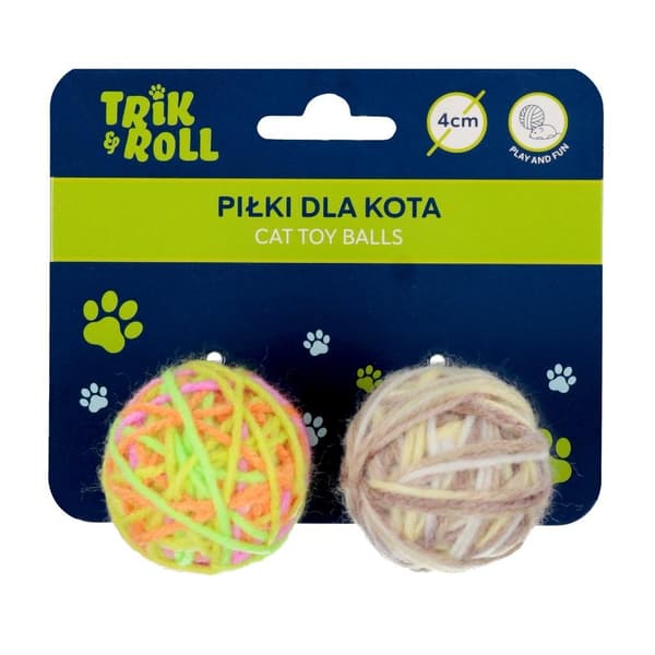 Kissanpallo 4 cm 2 kpl