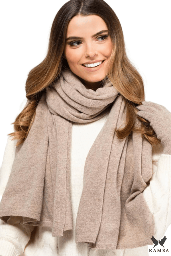 TØRKLÆDE*01 dame vinterfarve mørk beige