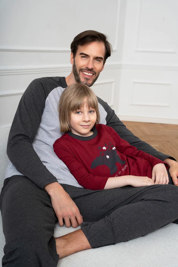 Morten pojkpyjamas långärmad, långbyxor 8 år