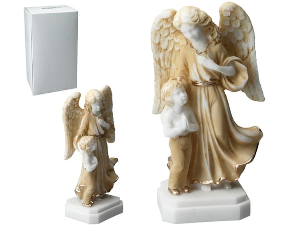 Skyddsängel med ett barn - grekisk alabaster