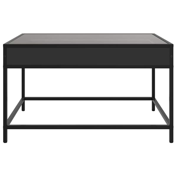 vidaXL Infinity LED sofabord sort 70x50x41 cm