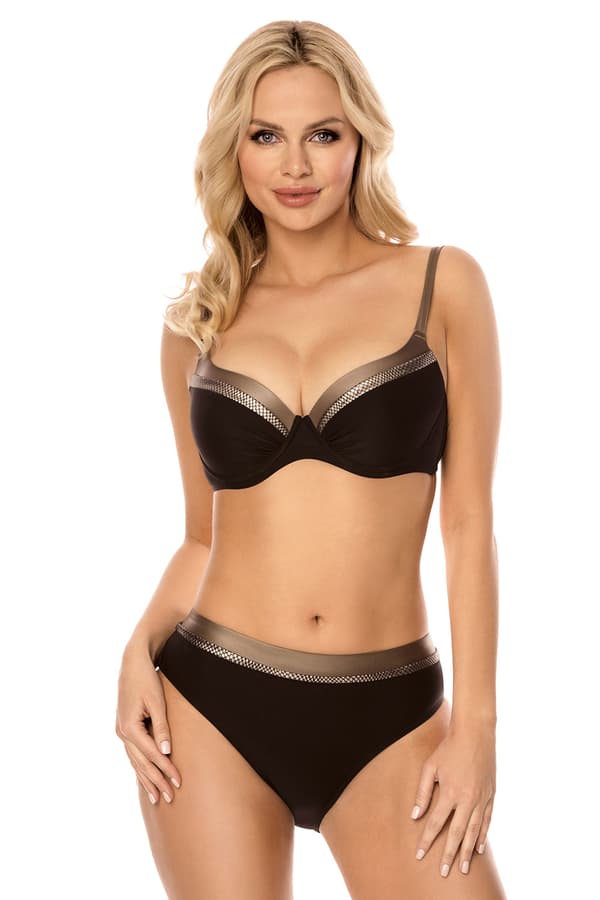 Vivisence 3224 sort 85e badedragt bh med polstring