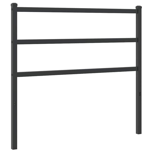 vidaXL metalsengegavl sort 107 cm