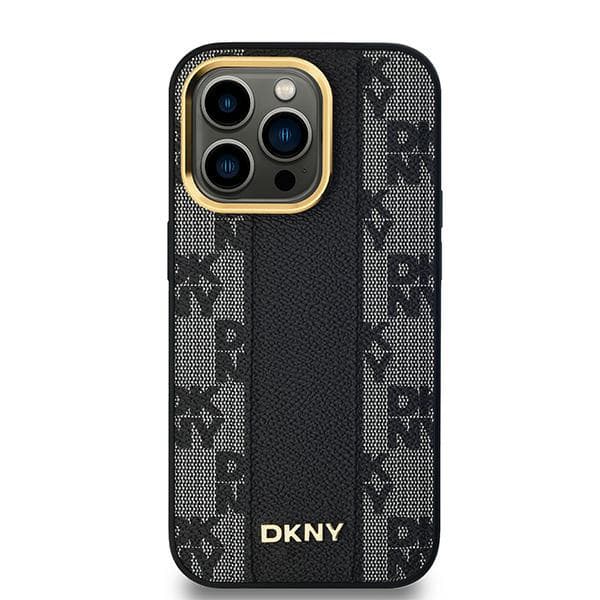 DKNY Ternet Mono Mønster MagSafe-cover til iPhone 13 Pro Max, Sort