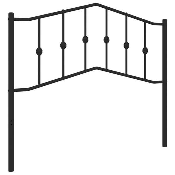 vidaXL metalsengegavl sort 107 cm