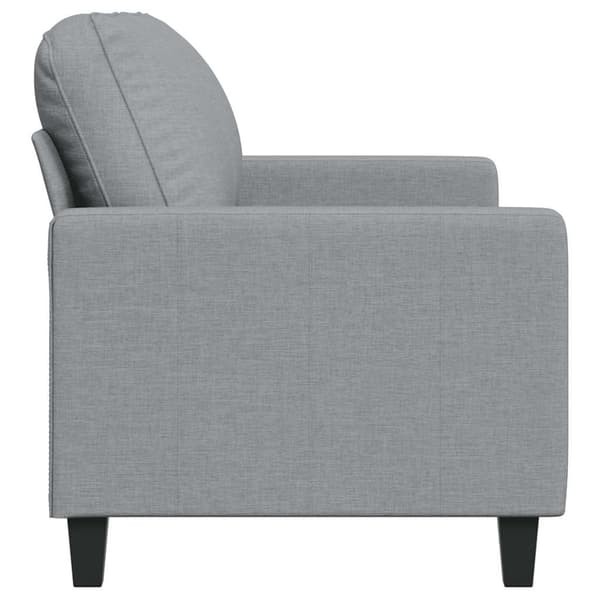 vidaXL 2-sitssoffa ljusgrå 140 cm tygklädsel