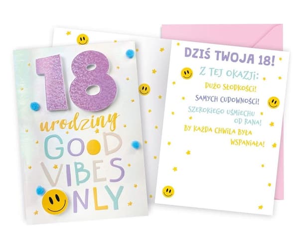 Kort B6 Fødselsdag 18