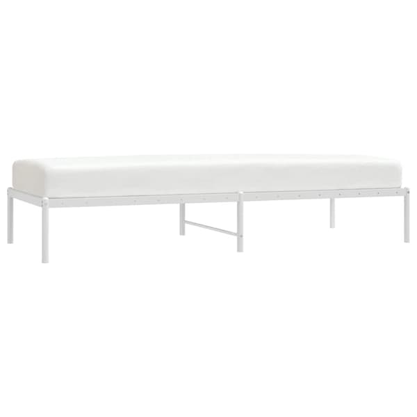 vidaXL metalsengestel hvid 80x200 cm