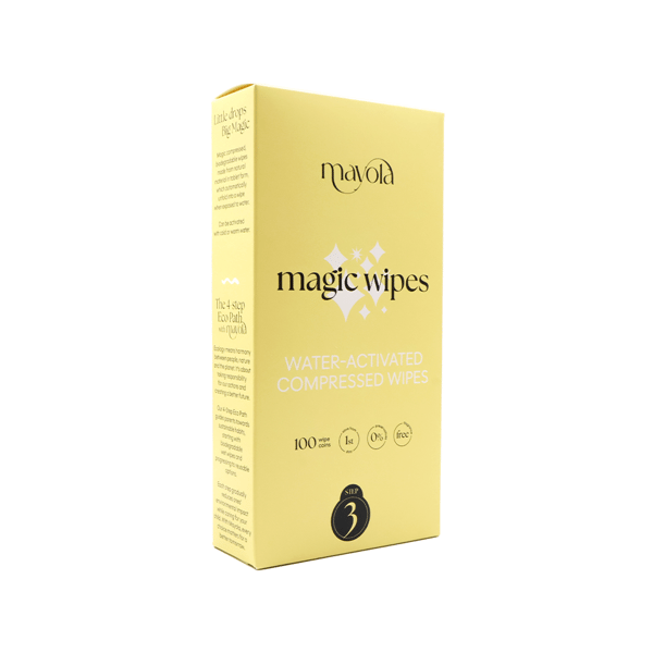 Mayola Magic Wipes Komprimerede Tabletservietter 24x22 cm 100 stk