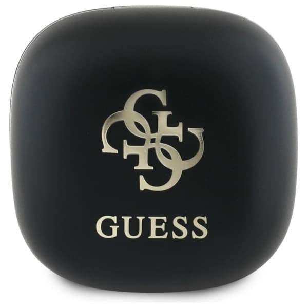 Guess Bluetooth-hovedtelefoner GUTWSJ144ESK TWS + dockingstation sort/sort Iriserende 4G-trykt logo