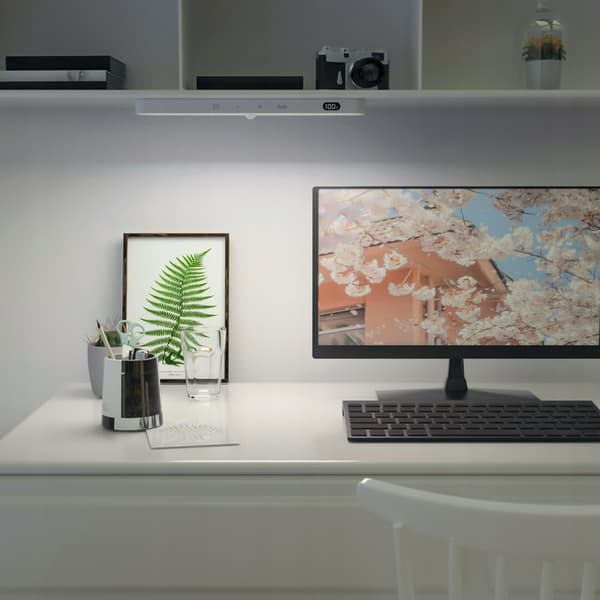 LED-möbellampa under skåpet, rörelsesensor, SLL11 magnet, vit, 24 cm, 6000K