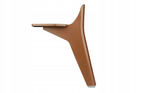Møbelben H150 moderne stål geometrisk loft brun til sofa