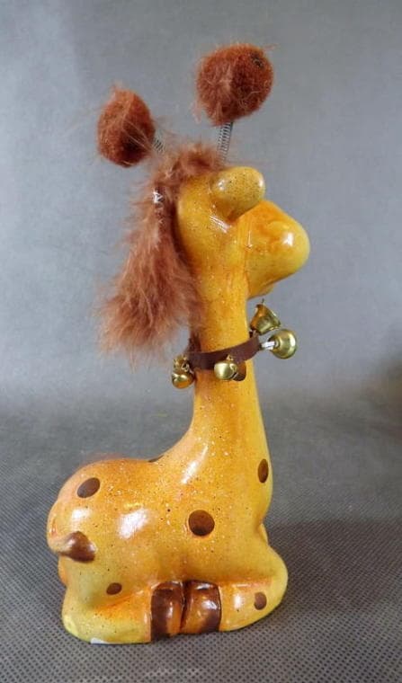 Girafffigur 19x9 cm, brun