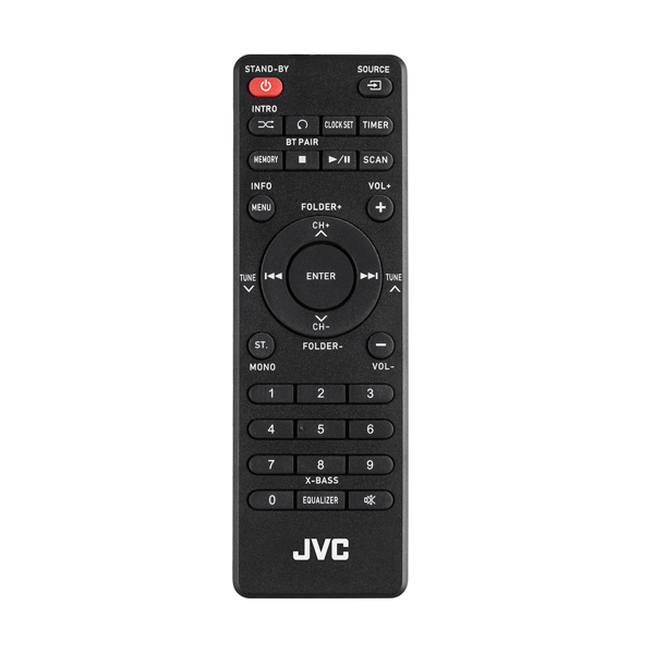 JVC Mini HiFi-system UX-E225B 30 W RMS Bluetooth 5.3 CD USB FM Svart
