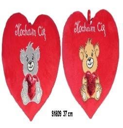 Jeg elsker dig hjerte - bamse 37 cm MIX