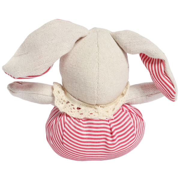 STÅENDE Kanin Linne Påskdekorationsfigur 16 cm