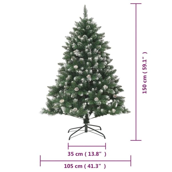 vidaXL Tekokuusi jalustalla, 150 cm, PVC