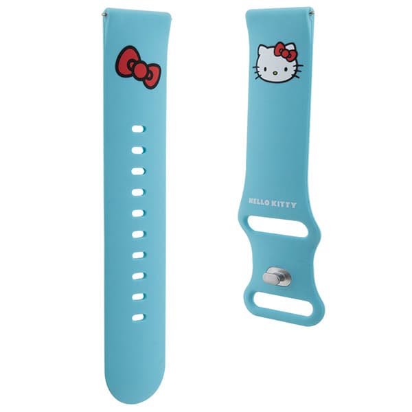 Hello Kitty Silikon Kitty Huvud Universalrem 22mm, Blå