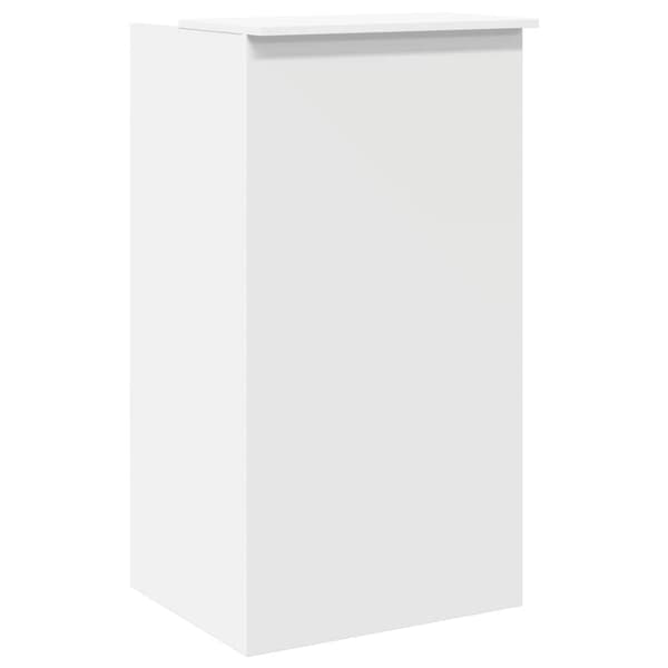 vidaXL Receptionsdisk vit 55x50x103,5 cm limmat trä