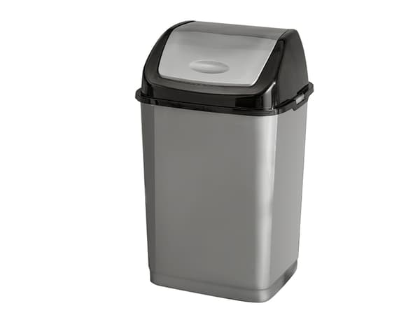 BINIO PLASTAVFALLSKUNG 50L ANTRACIT