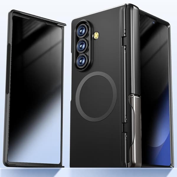 Etui til Samsung Galaxy Z Fold7 5G, med privacy glas, sort