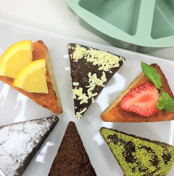 Silikone bageform til mini cupcakes, 8 stk. MinikOiOi Grøn