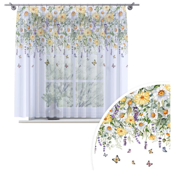 Gardin på tapetryk 807