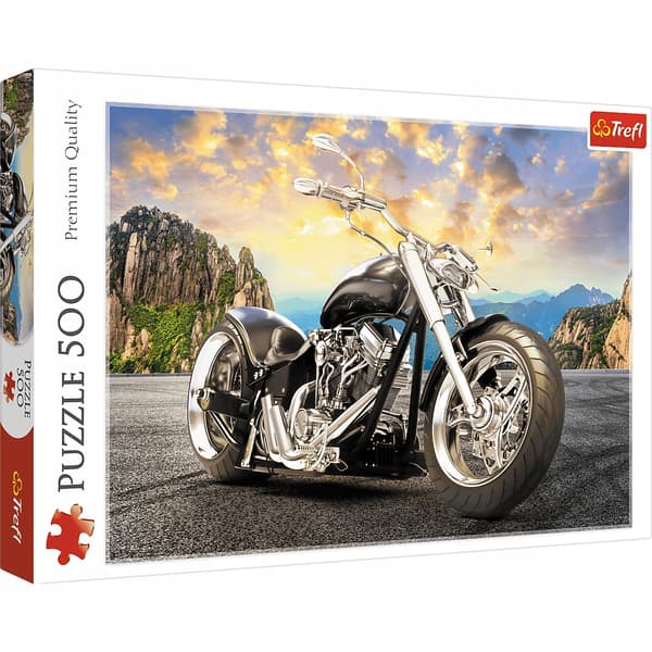 37384 "500 - Sort motorcykel" / Trefl