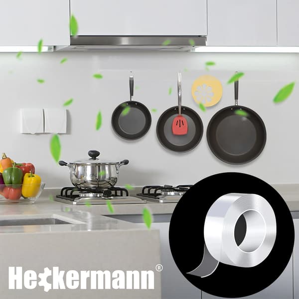 Heckermann dubbelhäftande tejp 2,4x200 cm