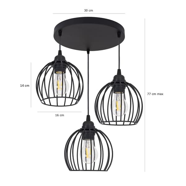 Tornado OB3K-lampa svart