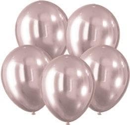 Kromiefektipallot pinkit 30 cm 5 kpl