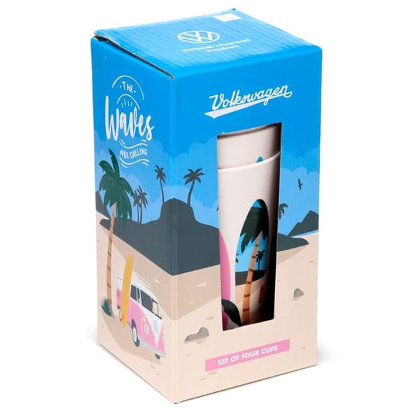PKRPCUP08 4 Picnickopper 450ml Volkswagen Waves
