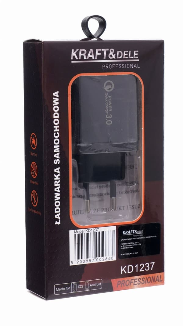 Quick Charge 3.0 -seinälaturi KD1237
