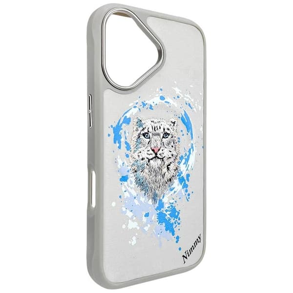 Nimmy Pantera MagSafe -kotelo iPhone 16:lle, vaaleanharmaa