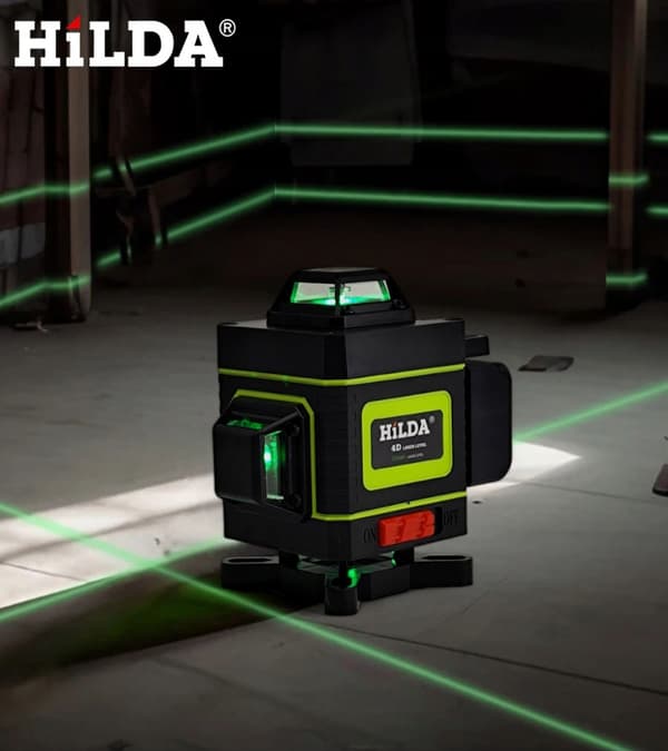 LASERNIVÅ 360 STATIV 200 CM HYDRA HILDA 4D KRYSSLASER
